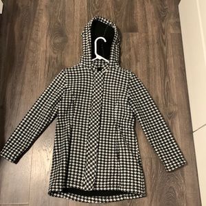 Black checkered coat